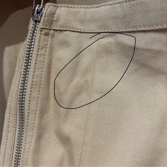 -NWT MANGO Beige Paper Bag Relaxed Trousers - Picture 9 of 9